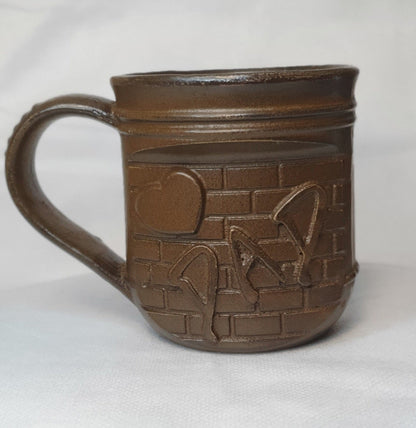 Keramikbecher DAD, Braun