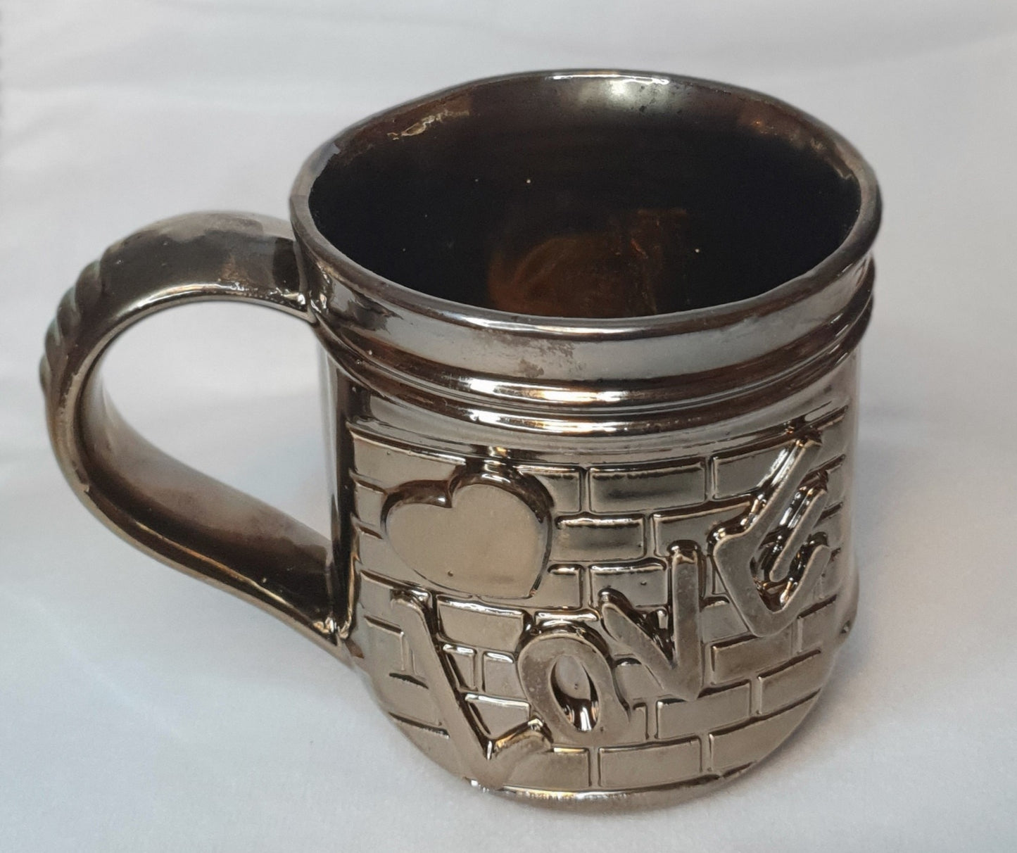 Keramikbecher LOVE, Gold
